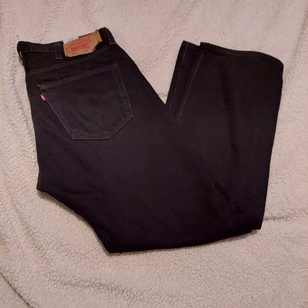 Levi 501  mens jeans black size W38 L32 original fit